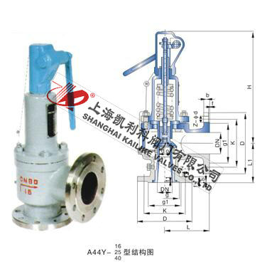 A44H,A44Y带扳手弹簧全启封闭式安全阀
